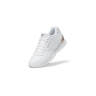 Trampki damskie - Reebok Damskie trampki Glide Ripple Clip Sneaker, obuwie białe/różowe złoto, rozmiar 2,5, Obuwie białe obuwie białe różowe złoto, 35 EU - miniaturka - grafika 1
