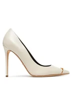 Czółenka - Elisabetta Franchi Szpilki SA-74L-52E2-V500 Beżowy - miniaturka - grafika 1