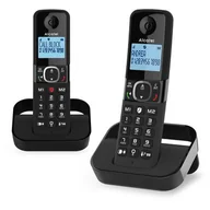 Telefony stacjonarne - Telefon ALCATEL F860 Duo Czarny - miniaturka - grafika 1