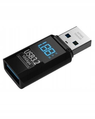 Miernik Adapter Mathorn MPMA-10AA60 USB A do A LED PD 60W 3A VAW 10Gbps