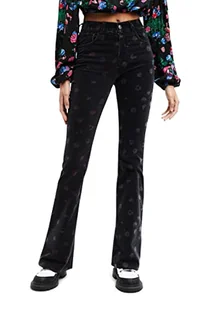 Desigual Damskie spodnie na co dzień, Schwarz, 38 - Spodnie damskie - miniaturka - grafika 1