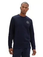 Bluzy męskie - TOM TAILOR Bluza męska, 10668 - Sky Captain Blue, L - miniaturka - grafika 1