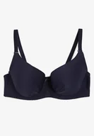 Biustonosze - Granatowy Gładki Biustonosz Full-Cup Crisannas - Renee - miniaturka - grafika 1