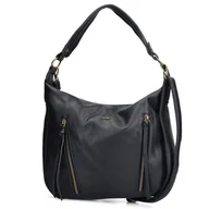 Torebki damskie - Rieker H1016-00 BLACK torebka damska czarna - miniaturka - grafika 1