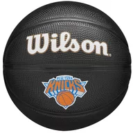 Koszykówka - Wilson Team Tribute New York Knicks Mini Ball WZ4017610XB, unisex, piłki do koszykówki, Czarne - miniaturka - grafika 1