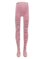 Rajstopy dziecięce - ewers Rajstopy "Rainbow" w kolorze jasnoróżowym ze wzorem - miniaturka - grafika 1