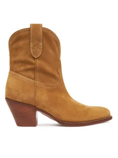 Polo Ralph Lauren Botki 818908754002 Brązowy - Botki damskie - miniaturka - grafika 1