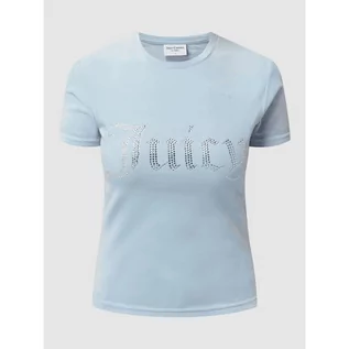 Koszulki i topy damskie - T-shirt z pluszu model Taylor - Juicy Couture - grafika 1