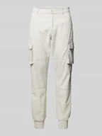 Spodnie męskie - Spodnie materiałowe z kieszeniami z tyłu model ‘CANS’ - miniaturka - grafika 1