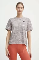 Koszulki sportowe damskie - Helly Hansen t-shirt sportowy Lifa Active Solen kolor różowy - miniaturka - grafika 1