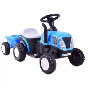 TRAKTOR NA AKUMULATOR NEW HOLLAND12V, 2 SILNIKI, 2 AKUMULATORY/A009 - Pojazdy elektryczne dla dzieci - miniaturka - grafika 1