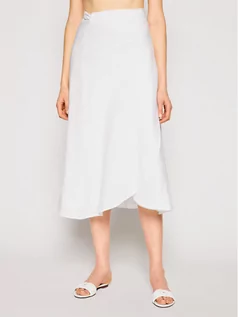 Spódnice - Seafolly Spódnica midi Essential Bias Wrap 54213-SK Biały Regular Fit - grafika 1