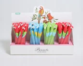 Cienkopisy - CIENKOPIS Papuga gumowy DŁUGOPIS DZIECIĘCY - miniaturka - grafika 1