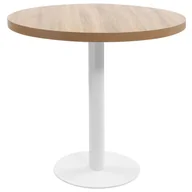 Stoły - vidaXL Stolik bistro, jasnobrązowy, 80 cm, MDF - miniaturka - grafika 1