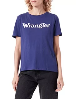 Koszulki i topy damskie - Wrangler Damska koszulka regularna, niebieska (Blue Ribbon), rozmiar S - grafika 1