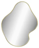 Lustra - Złote nieregularne lustro wiszące 60x50 cm - BLACK/GOLD 4X - miniaturka - grafika 1