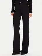 Spodnie damskie - Guess Spodnie materiałowe W5BB16 KCMU2 Czarny Flare Fit - miniaturka - grafika 1