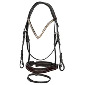 Ogłowia - Ogłowie skórzane z diamentami START Woden - miniaturka - grafika 1