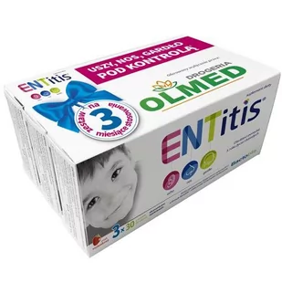 Polski Lek Zestaw ENTitis do ssania truskawkowy, 3x 30 pastylek - Witaminy i minerały - miniaturka - grafika 1
