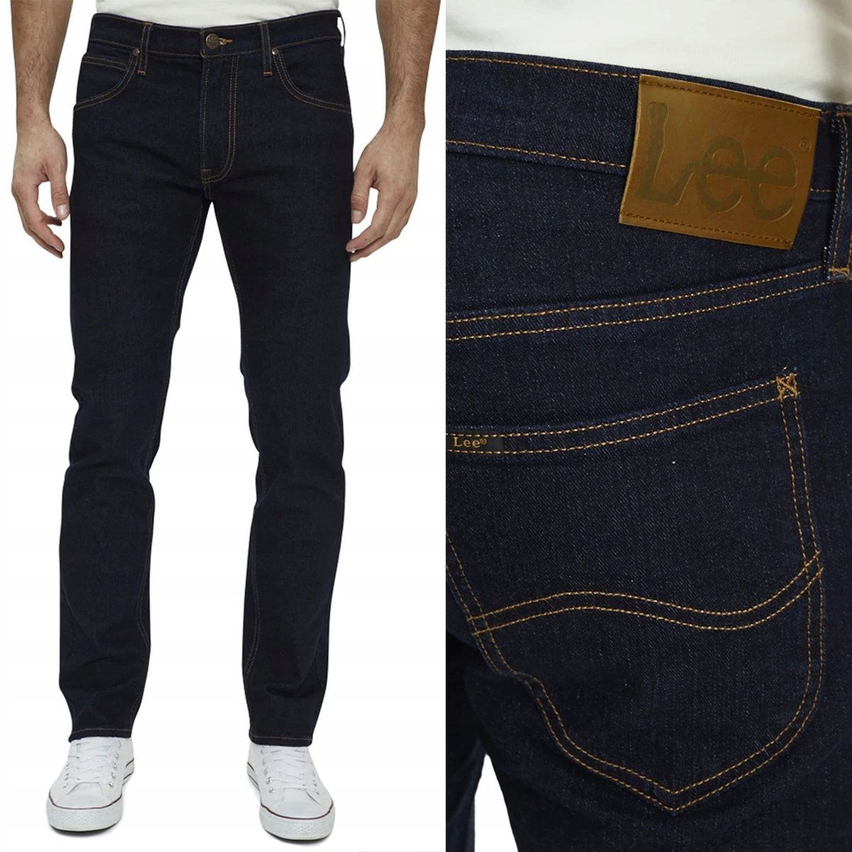 Lee DAREN Rinse DżINS szlachetne granatowe proste spodnie jeansowe W31 L32