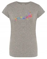 Koszulki i topy damskie - T-Shirt damski nadruk kolorowe Nutki MUZYKA r.XL - miniaturka - grafika 1