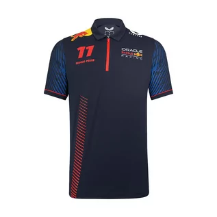 Koszulki męskie - Polo męskie Sergio Perez Team granatowe Red Bull Racing 2023 - grafika 1