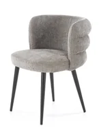 Krzesła - Nowoczesne szare krzesło z metalowymi nogami C2-S89 - miniaturka - grafika 1