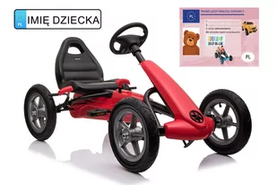 Super-Toys Gokart na pedały pompowane koła STAR 1904 ob do 50 kg 1904.CR - Jeździki dla dzieci - miniaturka - grafika 1