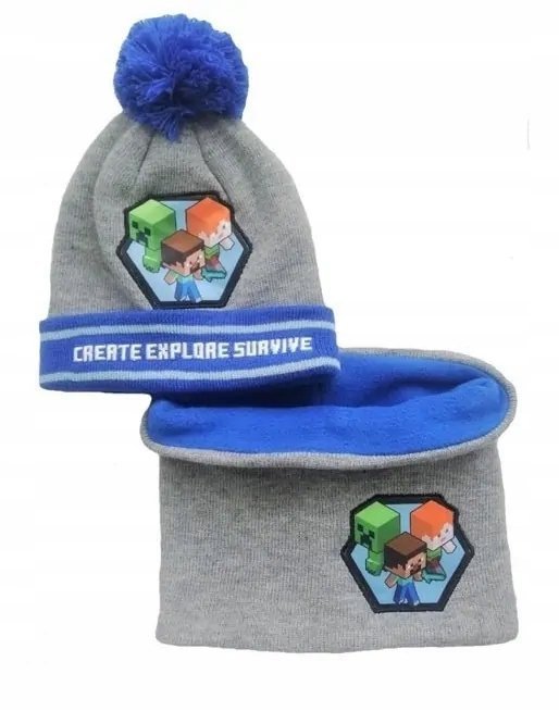 Czapka + Komin Minecraft Create Explore Survive
