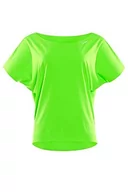 Koszulki i topy damskie - WINSHAPE WINSHAPE Damska super lekka koszulka funkcyjna Dance-top Dt101 zielony zielony neonowy XL DT101 - miniaturka - grafika 1