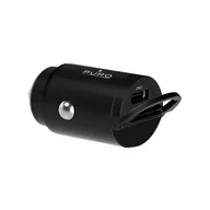 Pozostałe akcesoria do telefonów - PURO Mini Car Fast Charger - Ładowarka samochodowa 1 x USB-C Power Delivery 20 W (czarny) - miniaturka - grafika 1
