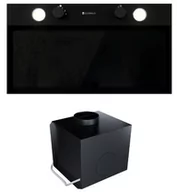 Okapy kuchenne - Okap szafkowy (wkład) GLOBALO Fluxime 60.1 Black + Turbina TW 1.2 - miniaturka - grafika 1