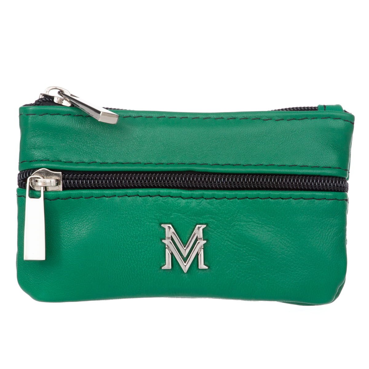 Etui na klucze karty monety Skórzane VerMari Zielone