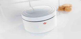 Pojemnik na pieczywo okrągły biały mat Classic Line - Pojemniki kuchenne - miniaturka - grafika 1