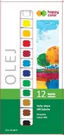 Przybory szkolne - GDD Farba olejna 12ml 12 kolorów HAPPY COLOR - GDD - miniaturka - grafika 1
