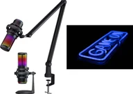 Mikrofony komputerowe - Mikrofon PREYON Mikrofon Osprey Scream POS43B + Neon ścienny GAME ON Blue Eye Bait PPEB28WD M-9139285 - miniaturka - grafika 1