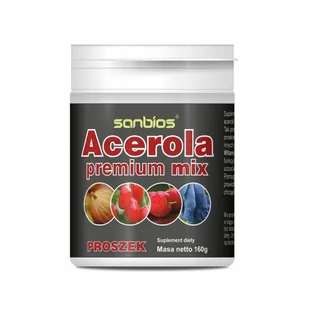 Sanbios Acerola premium mix proszek 160g 21SANACEPP - Witaminy i minerały - miniaturka - grafika 1