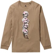 Koszulki męskie - t-shirt BURTON REWIND LS TEE Summit Taupe - miniaturka - grafika 1