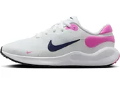 Buty dla dziewczynek - Nike Revolution 7 Sznurowane buty uniseks-dorosły, White/Midnight Navy-Playful Pink, 38 EU, White Midnight Navy Playful Pink, 38 EU - miniaturka - grafika 1