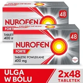 Przeciwbólowe - Reckitt Benckiser Healthcare benckiser poland) s.a Nurofen Forte 400 mg 2 x 48 tabletek - miniaturka - grafika 1