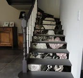 Naklejki na drzwi i meble - Naklejki na schody Ponadczasowa Nuta Vintage - miniaturka - grafika 1