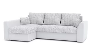 Narożnik Paul 1 z Funkcją Spania Łóżko Rogówka Sofa, Szary-Biały - Narożniki - miniaturka - grafika 1