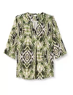 Bluzki damskie - Gerry Weber Bluzka damska, Ecru/biały/zielony nadruk, 40 - miniaturka - grafika 1