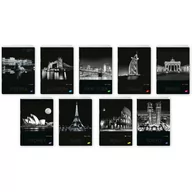 Zeszyty szkolne - Zeszyt A5 80k linia okładka miękka CITIES BY NIGHT EL-M1-080-LA5 - miniaturka - grafika 1