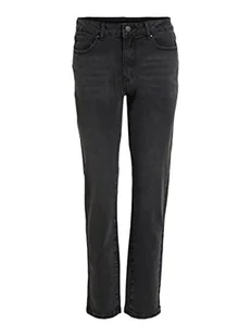 Vila jeansy damskie stray, czarny denim, 34W / 32L - Spodnie damskie - miniaturka - grafika 1