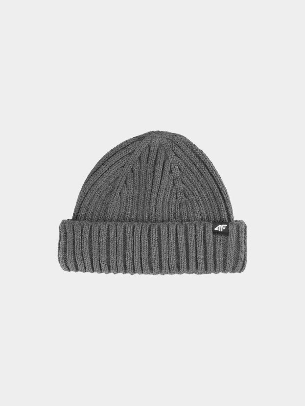 Czapka zimowa męska 4F 4FAW23ACAPM314-23S Szary