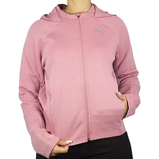PUMA Damski sweter Evostripe Full-Zip Hoodie, Foxglove, M - Swetry damskie - miniaturka - grafika 1