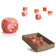 Gry planszowe - Kostka K6 1,6 cm RPG Bekon z Orka Kość Sześciościenna - miniaturka - grafika 1