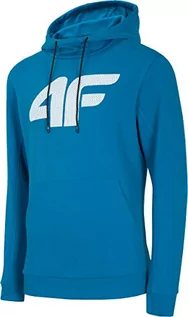 Bluzy męskie - 4F Męska Bluza Sportowa Bawełniana Kaptur BLM002 - grafika 1