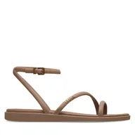 Sandały damskie - Sandały Crocs Miami Ankle Strap Sandal 212256 Brązowy - miniaturka - grafika 1